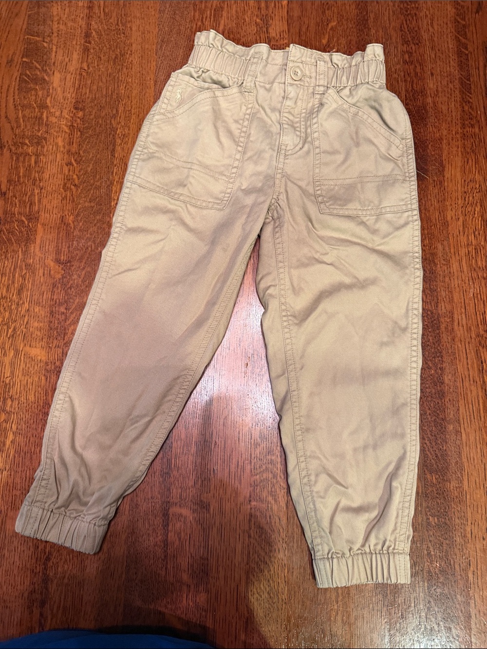 Polo by Ralph Lauren Boys Beige Elastic-Waist Joggers